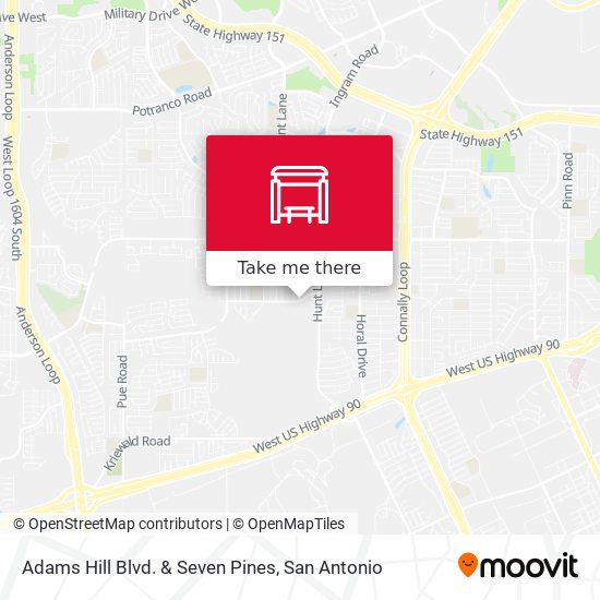 Mapa de Adams Hill Blvd. & Seven Pines
