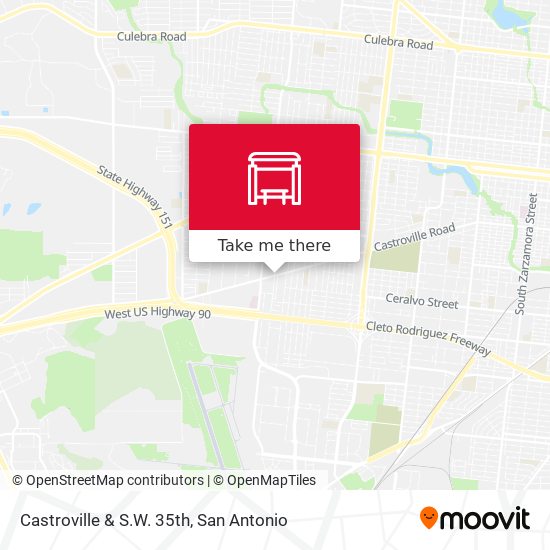 Castroville & S.W. 35th map