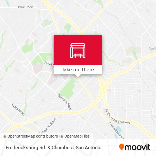 Fredericksburg Rd. & Chambers map