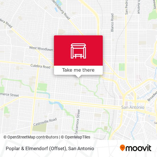 Poplar & Elmendorf (Offset) map