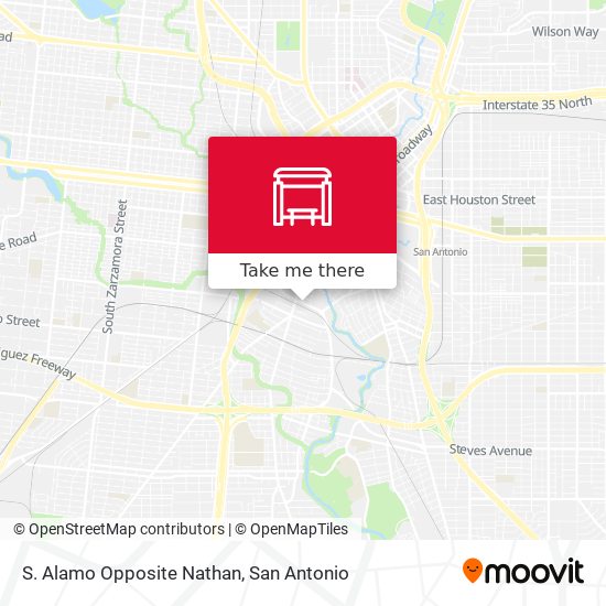 Mapa de S. Alamo Opposite Nathan