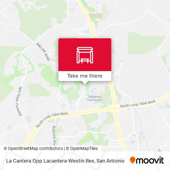 La Cantera Opp Lacantera-Westin Res map