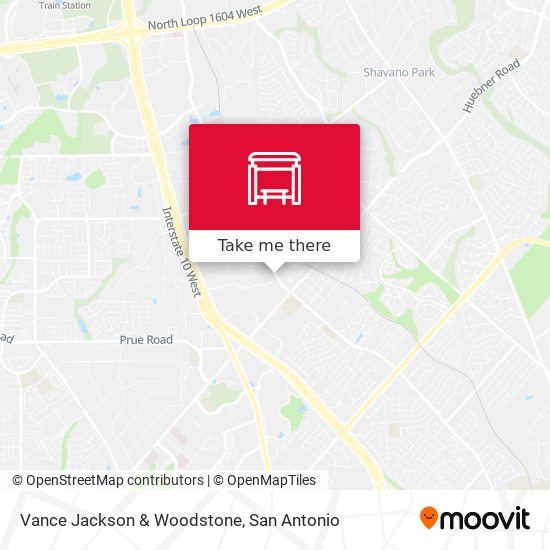 Vance Jackson & Woodstone map
