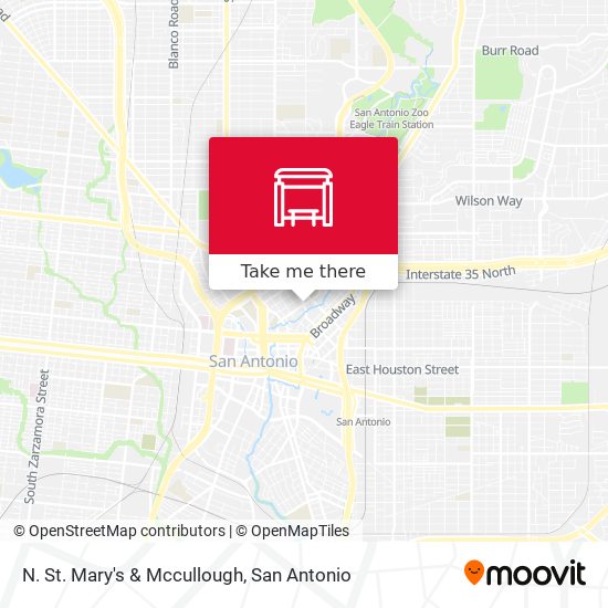 N. St. Mary's & Mccullough map