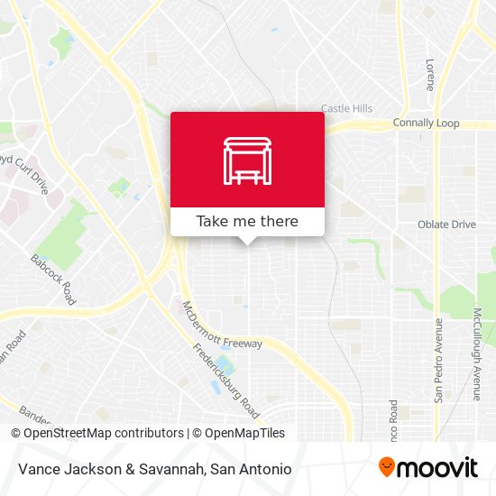 Vance Jackson & Savannah map