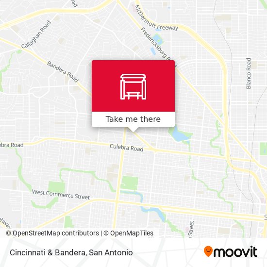 Mapa de Cincinnati & Bandera