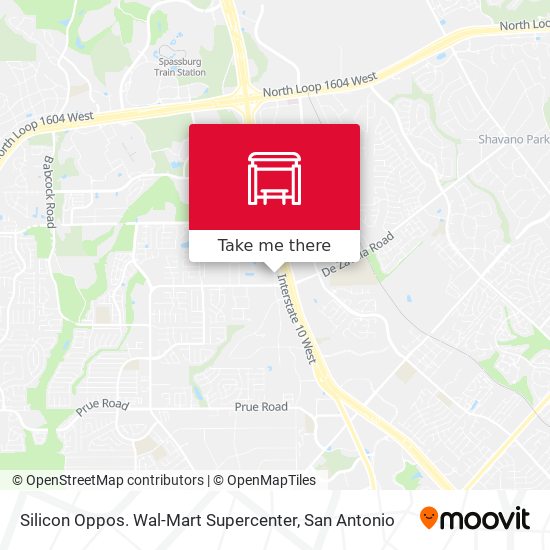 Mapa de Silicon Oppos. Wal-Mart Supercenter