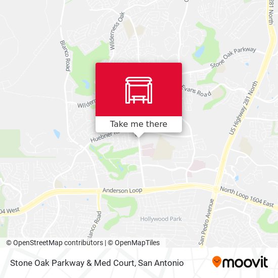 Stone Oak Parkway & Med Court map
