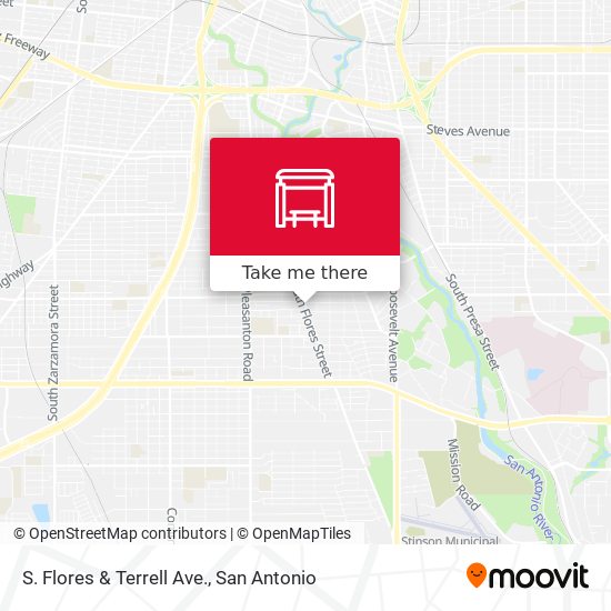 S. Flores & Terrell Ave. map