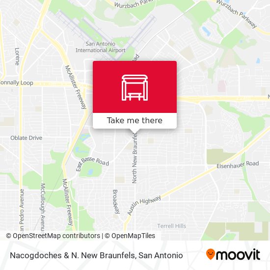 Nacogdoches & N. New Braunfels map