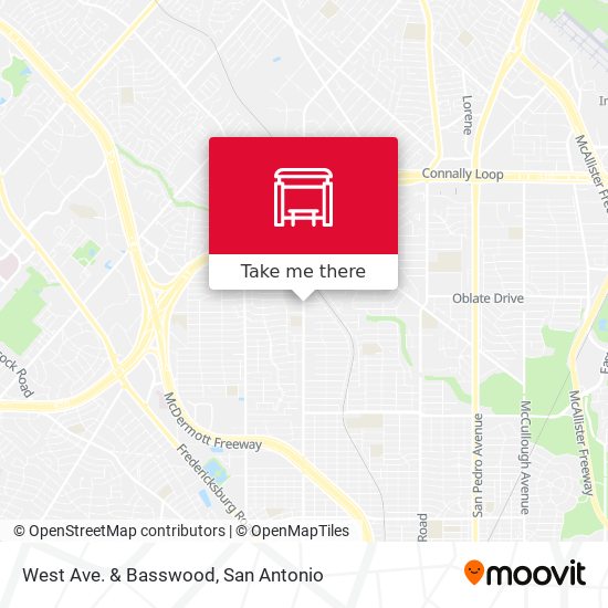West Ave. & Basswood map