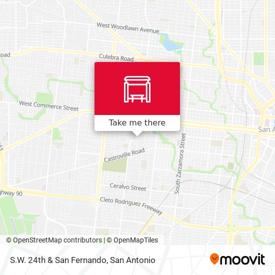 S.W. 24th & San Fernando map