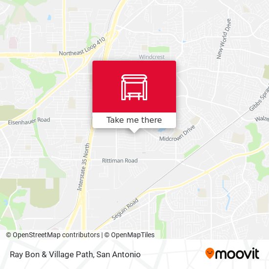 Ray Bon & Village Path map