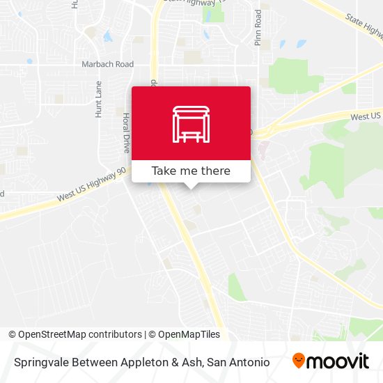 Springvale Between Appleton & Ash map