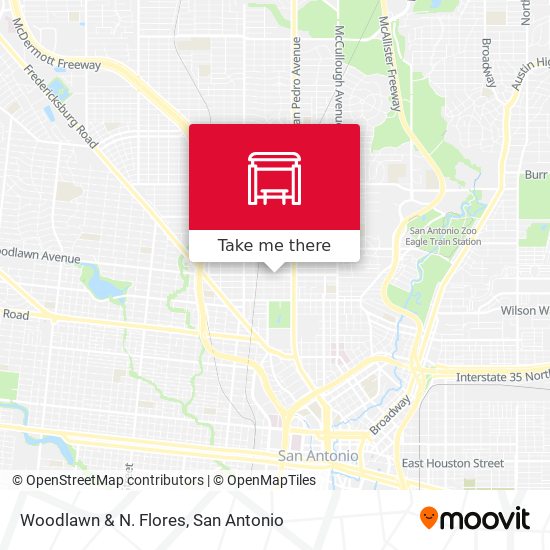 Woodlawn & N. Flores map