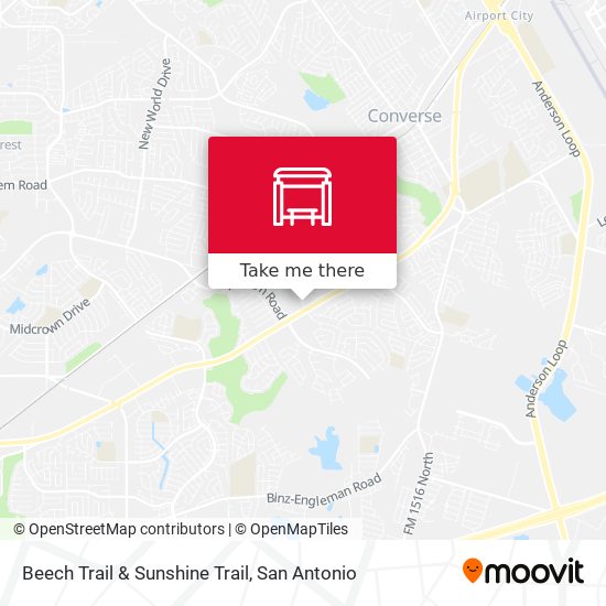 Beech Trail & Sunshine Trail map
