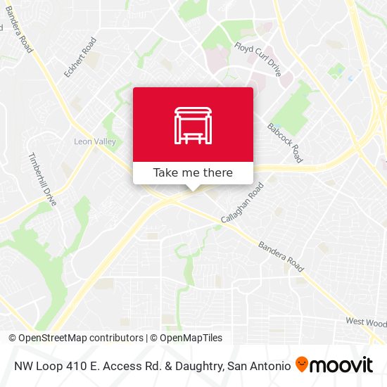 NW Loop 410 E. Access Rd. & Daughtry map