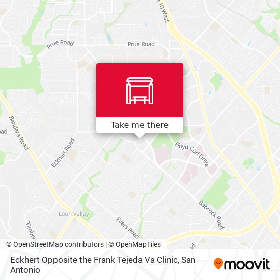 Mapa de Eckhert Opposite the Frank Tejeda Va Clinic