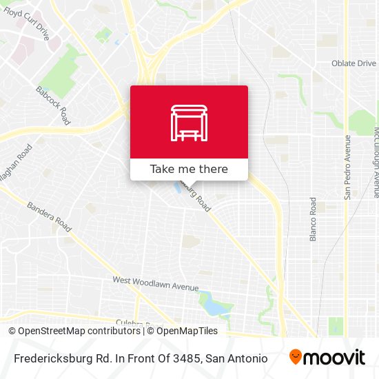 Fredericksburg Rd. In Front Of 3485 map