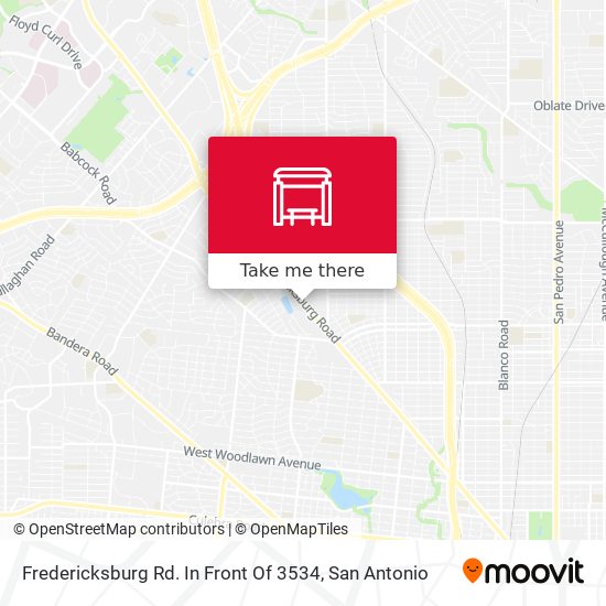 Mapa de Fredericksburg Rd. In Front Of 3534