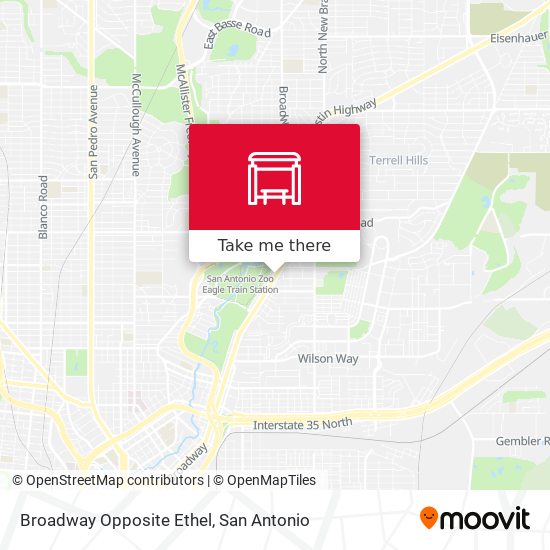 Broadway Opposite Ethel map