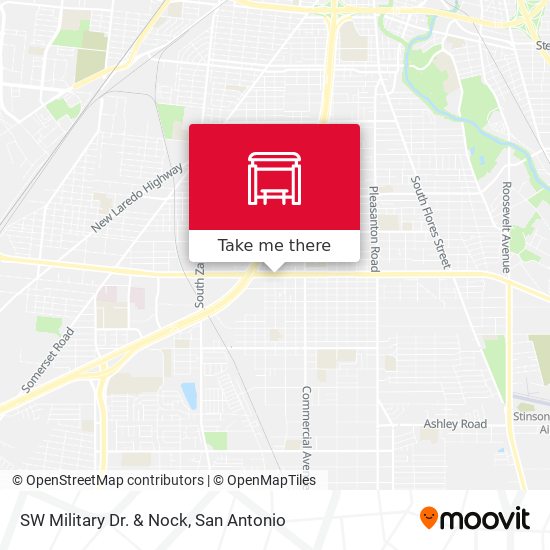 SW Military Dr. & Nock map