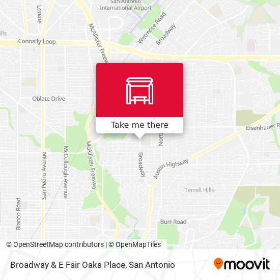 Broadway & E Fair Oaks Place map
