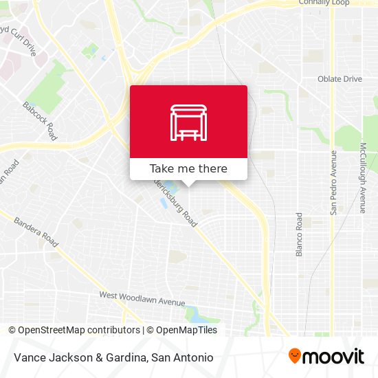 Vance Jackson & Gardina map