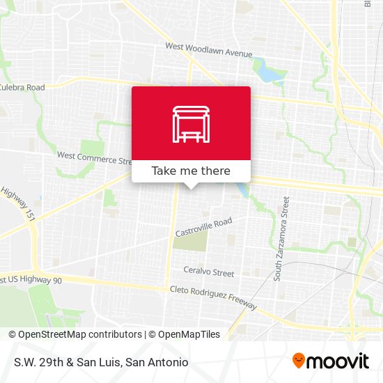 S.W. 29th & San Luis map