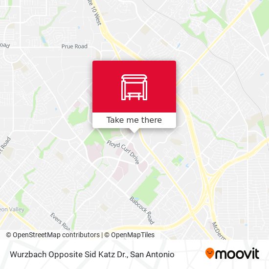 Wurzbach Opposite Sid Katz Dr. map