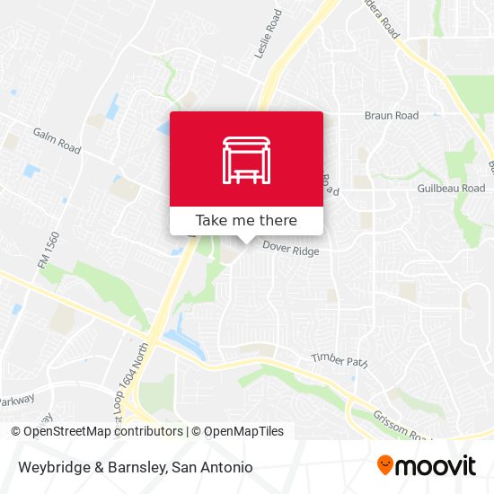 Weybridge & Barnsley map
