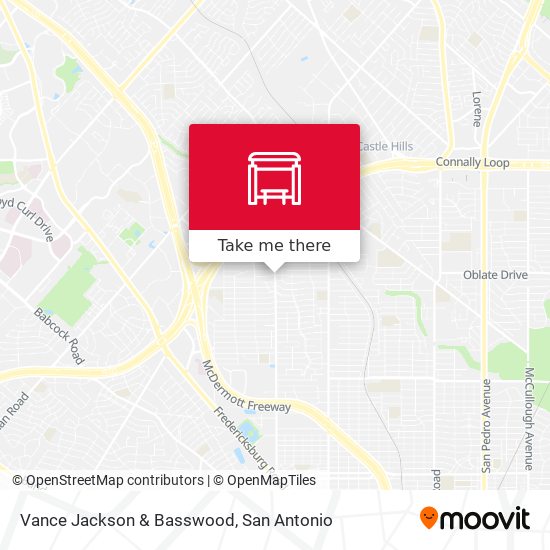 Mapa de Vance Jackson & Basswood