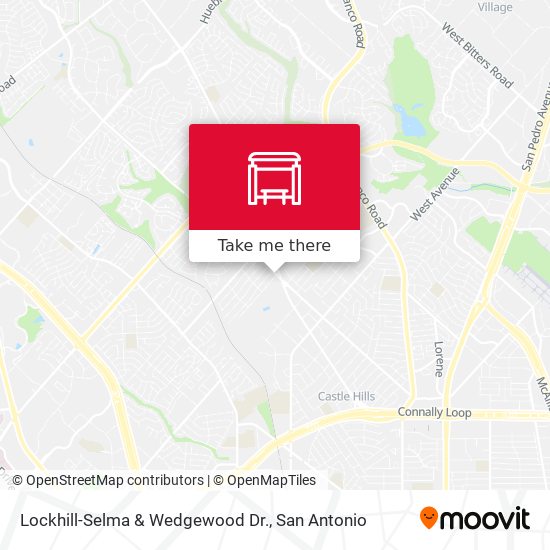 Lockhill-Selma & Wedgewood Dr. map
