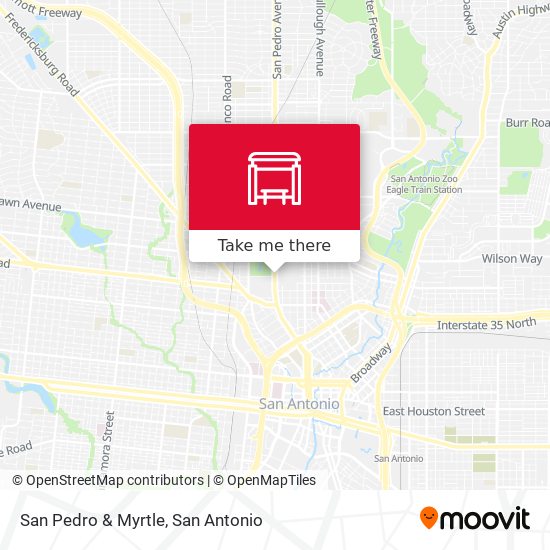 San Pedro & Myrtle map