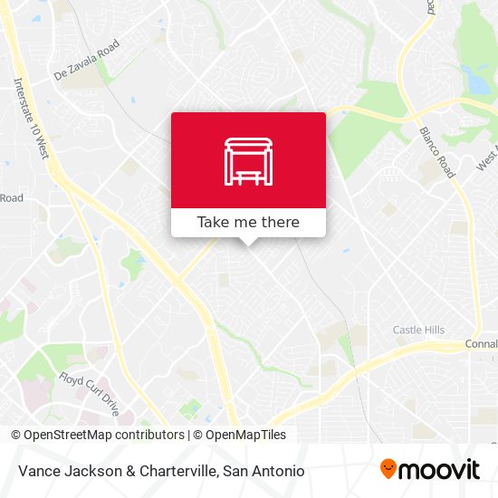 Mapa de Vance Jackson & Charterville