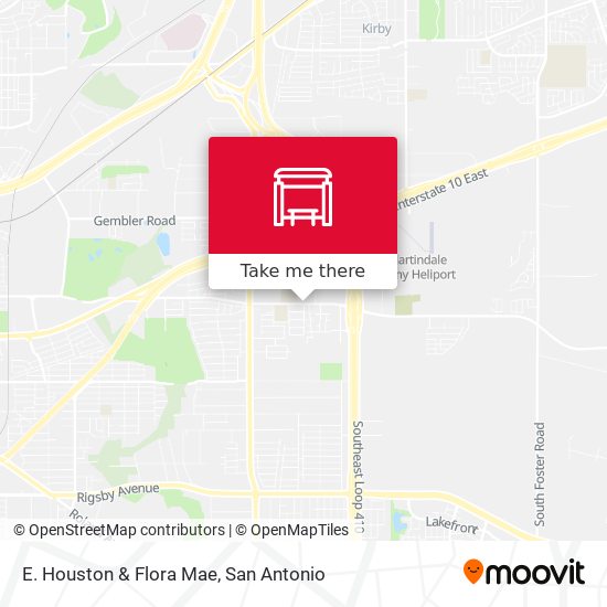 E. Houston & Flora Mae map
