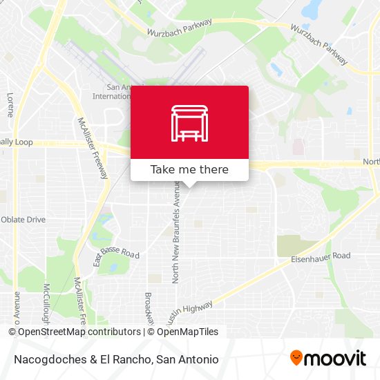 Nacogdoches & El Rancho map