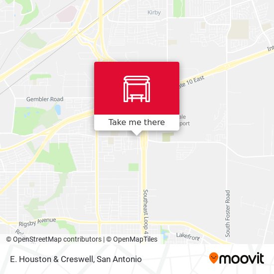 Mapa de E. Houston & Creswell