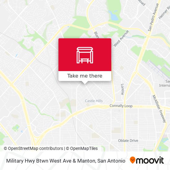Mapa de Military Hwy Btwn West Ave & Manton
