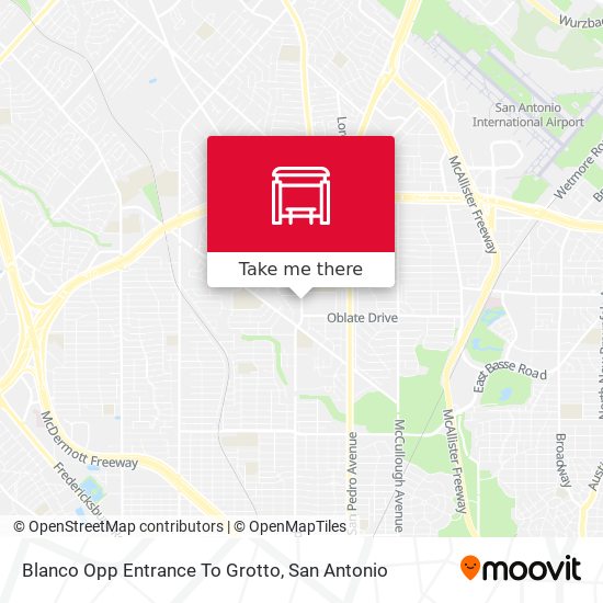Mapa de Blanco Opp Entrance To Grotto