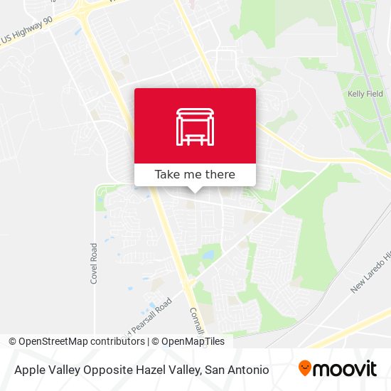Apple Valley Opposite Hazel Valley map