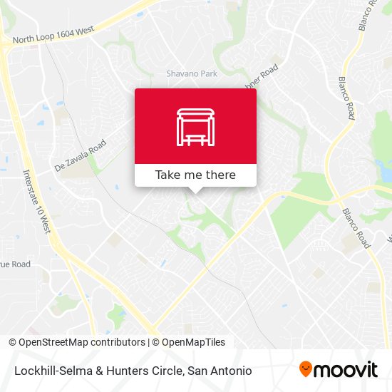 Lockhill-Selma & Hunters Circle map