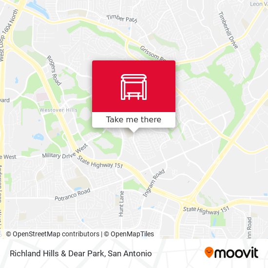 Richland Hills & Dear Park map