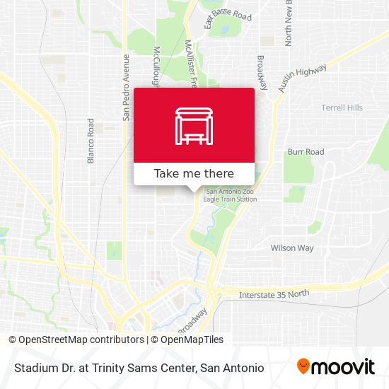 Stadium Dr. at Trinity Sams Center map