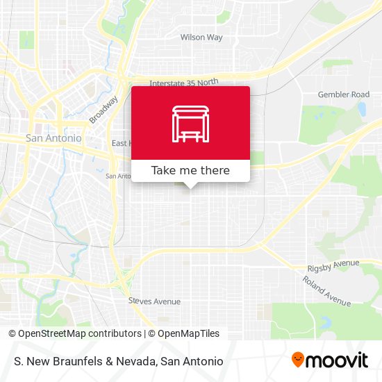 S. New Braunfels & Nevada map
