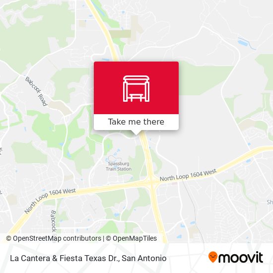 La Cantera & Fiesta Texas Dr. map
