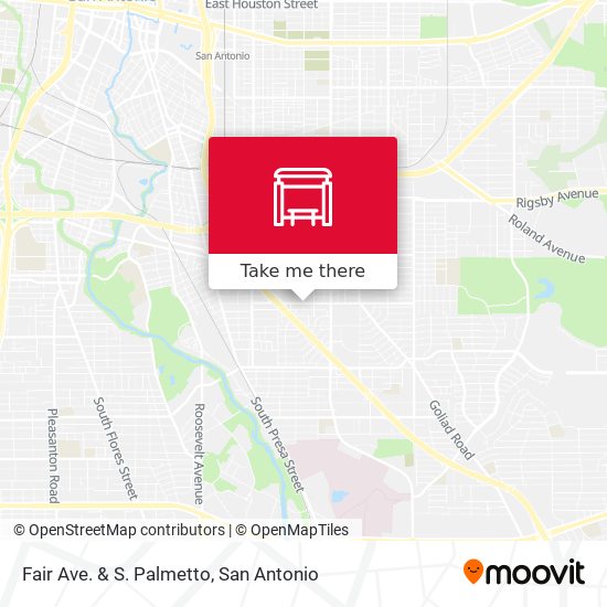 Fair Ave. & S. Palmetto map