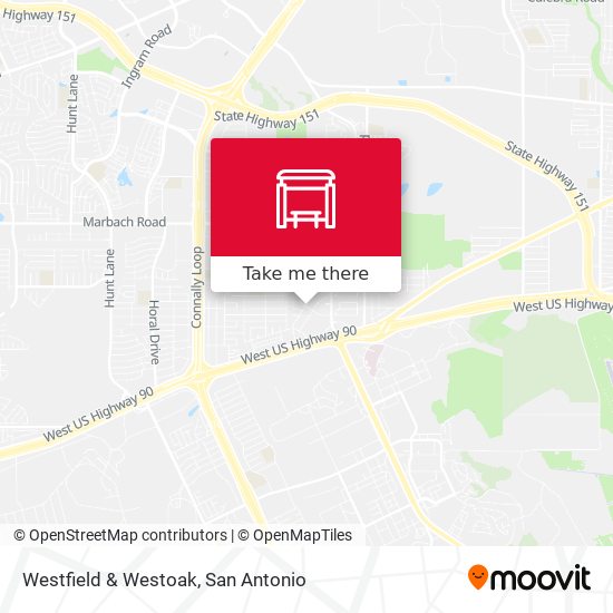 Westfield & Westoak map