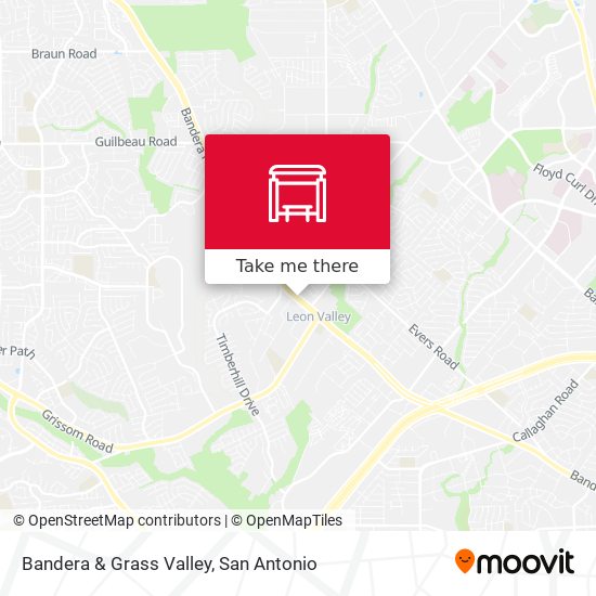 Mapa de Bandera & Grass Valley