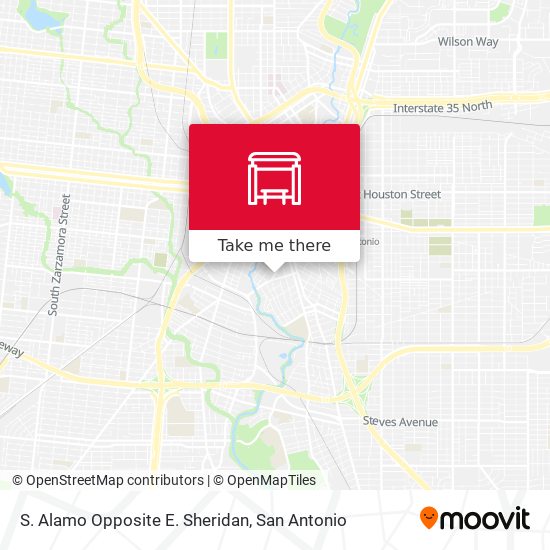 S. Alamo Opposite E. Sheridan map